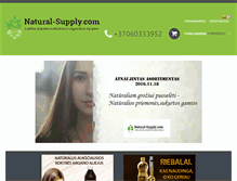 Tablet Screenshot of natural-supply.com